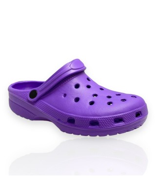 Γυναικεία crocs σε μωβ χρώμα Famous