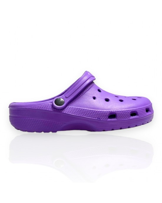 Γυναικεία crocs σε μωβ χρώμα Famous