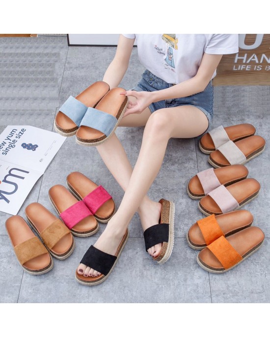 Μαύρες Σουετ Flatforms Famous