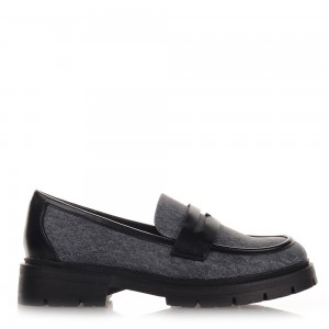 Μαύρα Denim Chunky Loafers Famous