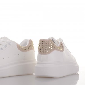 Γυναικεία sneakers σε λευκό χρώμα Famous